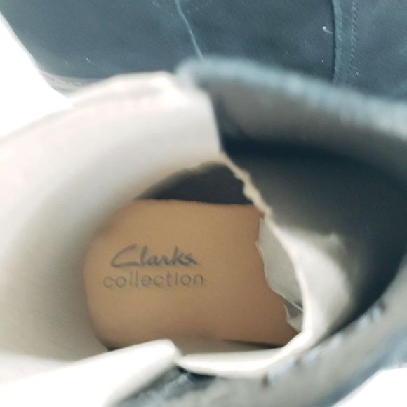 Clarks Collection Women's Size 7 W Airabell Suede Wedge Ankle Bootie Black NEW - Picture 8 of 13